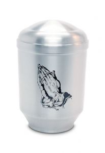 Cremation urn made from aluminium