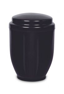 Black coloured steel ashes urn