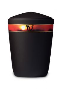 Metal cremation ashes urn funeral