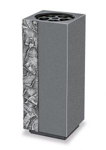 Modern grave vase aluminium in several colours