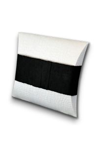 Small Biodegradable Sea Urn for Ash Scattering on Water - black and white