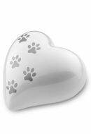 Pet cremation ashes urn heart