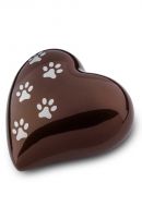 Pet cremation ashes urn heart