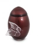 Bohemian Crystal glass keepsake urn