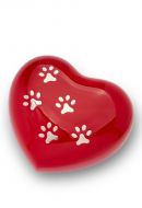 Pet cremation ashes urn heart