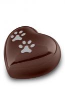Pet cremation ashes urn heart