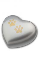 Pet cremation ashes urn heart