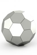 Stainless steel urn Ball 480 soccer urn