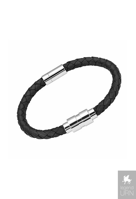 Mens braided leather sales bracelet