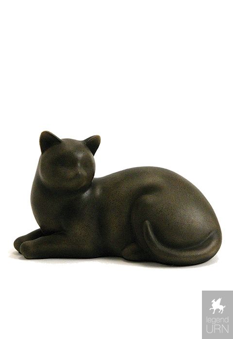 Brown Cat Urn Cat Urns for Ashes Ireland LegendURN Ireland