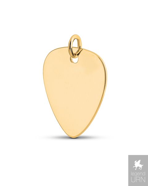 Memorial pendant Plectrum gold