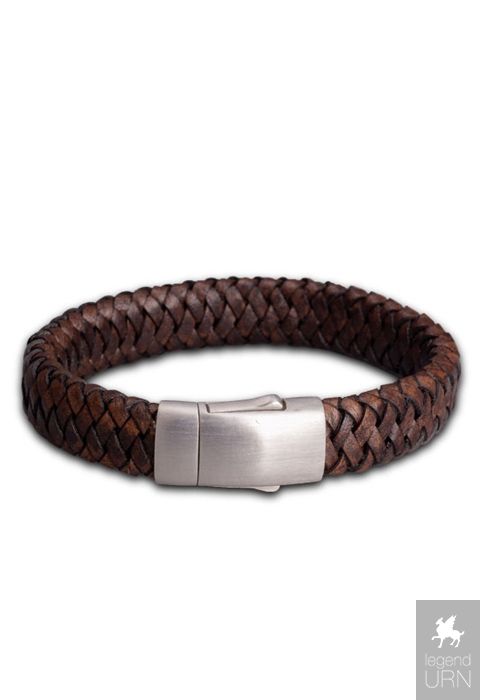Mens braided leather hot sale bracelet