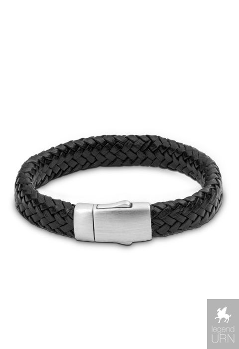 Mens braided leather bracelet sale