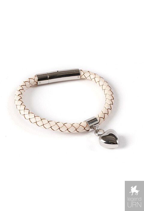Cremation Ashes holder bracelet with little heart LegendURN Ireland