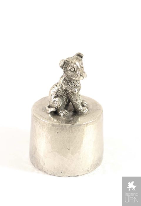 Pewter Yorkshire terrier Cremation Ashes Dog Urn LegendURN Ireland