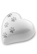 Pet cremation ashes urn heart