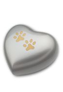 Pet cremation ashes urn heart