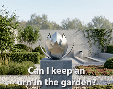 Can I keep an urn in the garden?