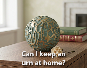 Can I keep an urn at home?
