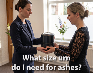 What size urn do I need for ashes?