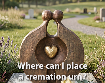Where can I place a cremation urn?
